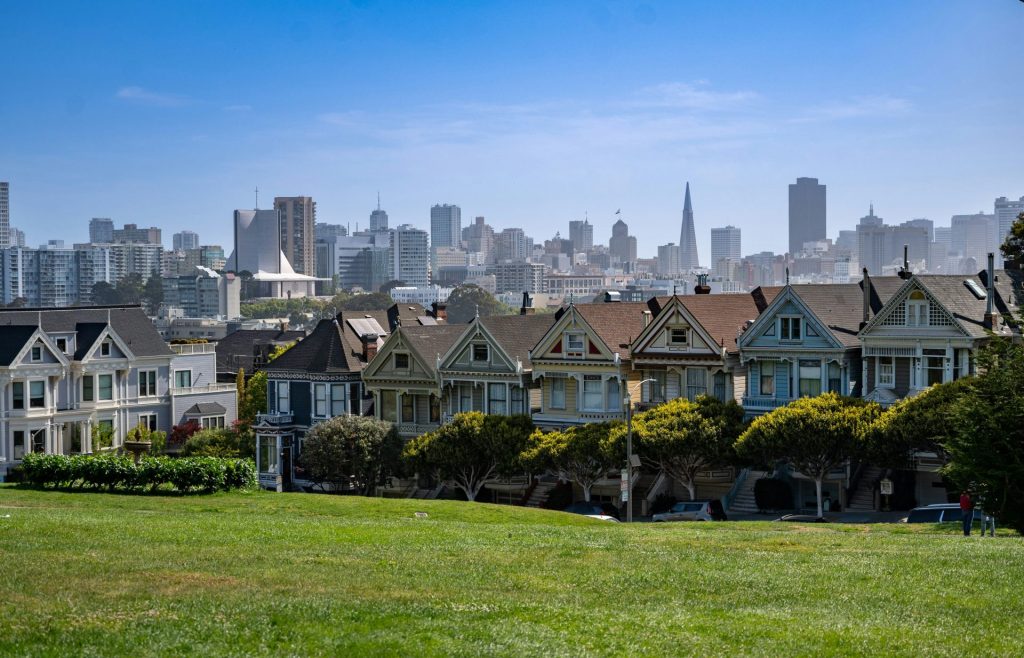 Painted ladies in san francisco, california.